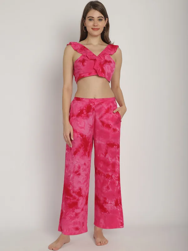 Pink_Tie_&_Dye_Printed_Frill_Top_&_Pants
