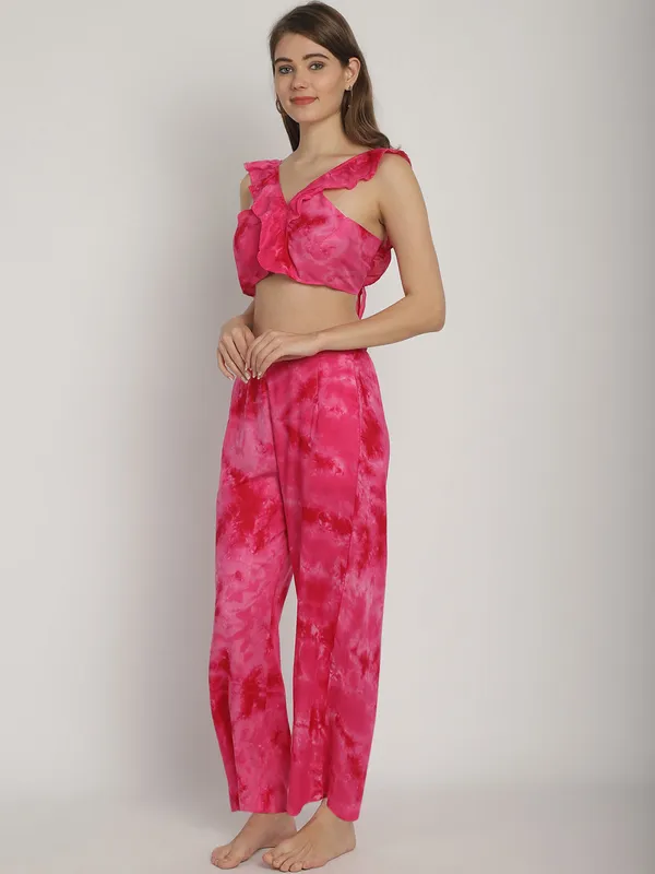 Pink_Tie_&_Dye_Printed_Frill_Top_&_Pants