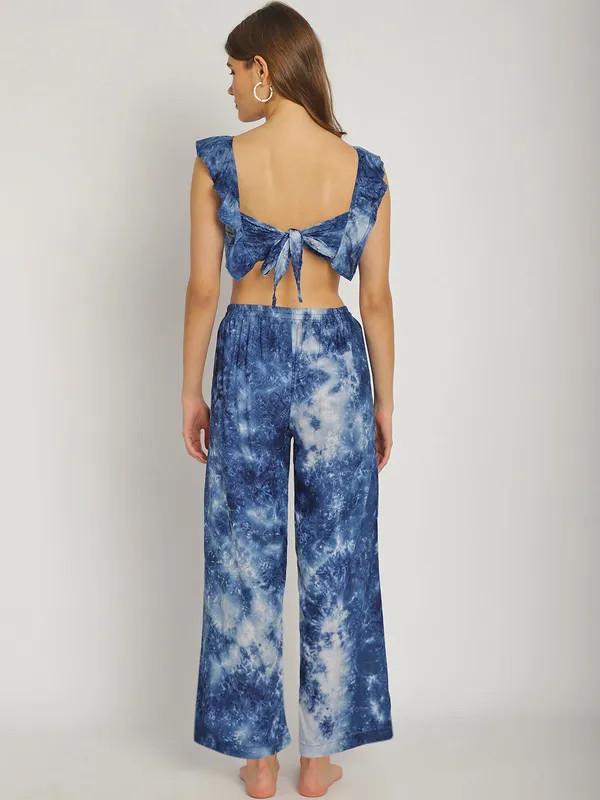 Blue_Tie_&_Dye_Printed_Frill_Top_&_Pants_Set