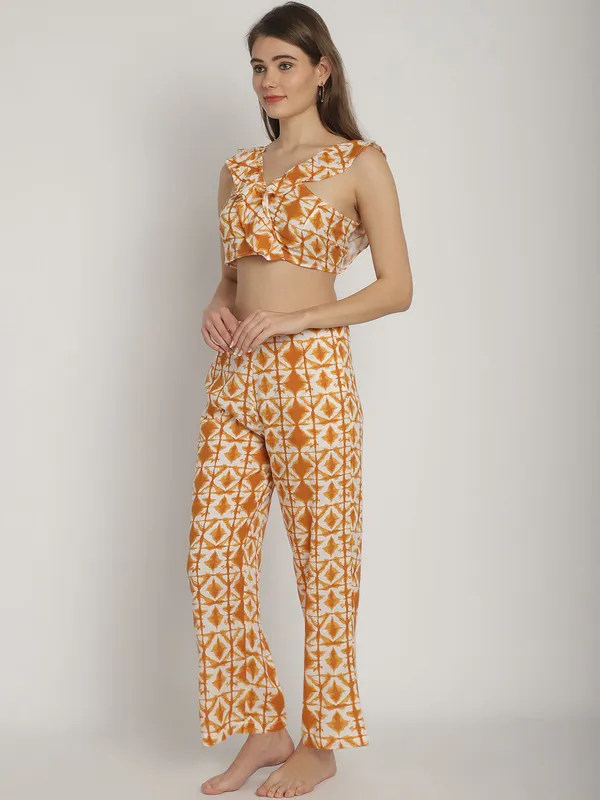Mustard_Geometric_Printed_Frill_Top_&_Pants