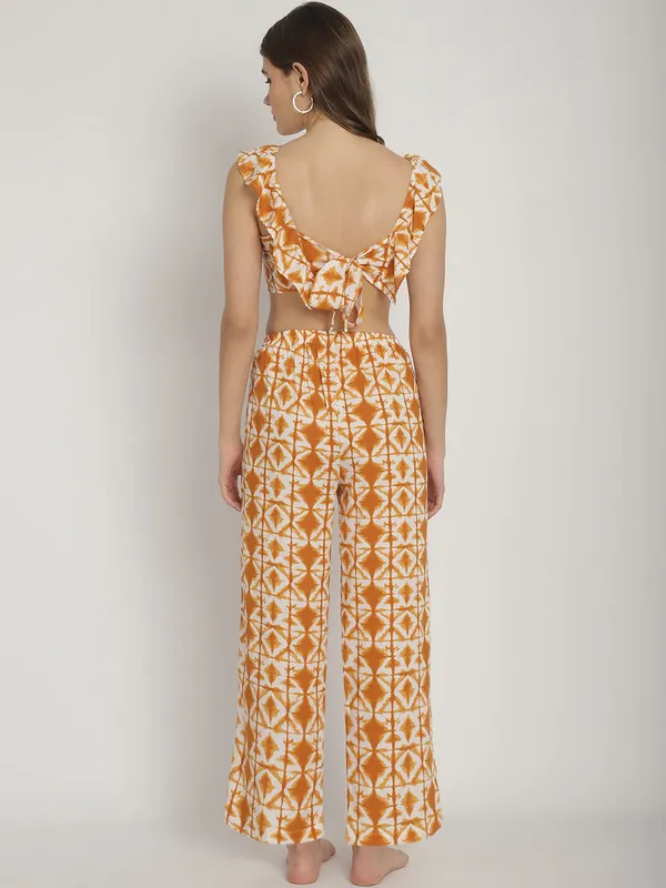 Mustard_Geometric_Printed_Frill_Top_&_Pants