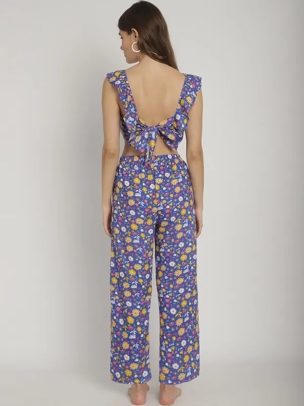 Blue_Floral_Printed_Frill_Top_&_Pants_Set