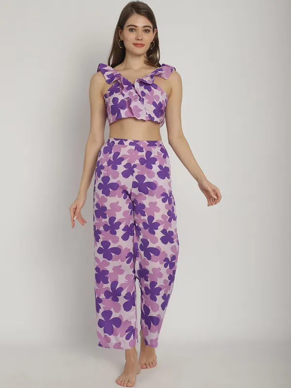 Purple_Floral_Printed_Frill_Top_&_Pants