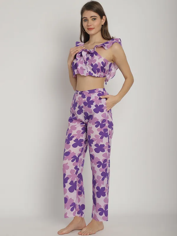Purple_Floral_Printed_Frill_Top_&_Pants