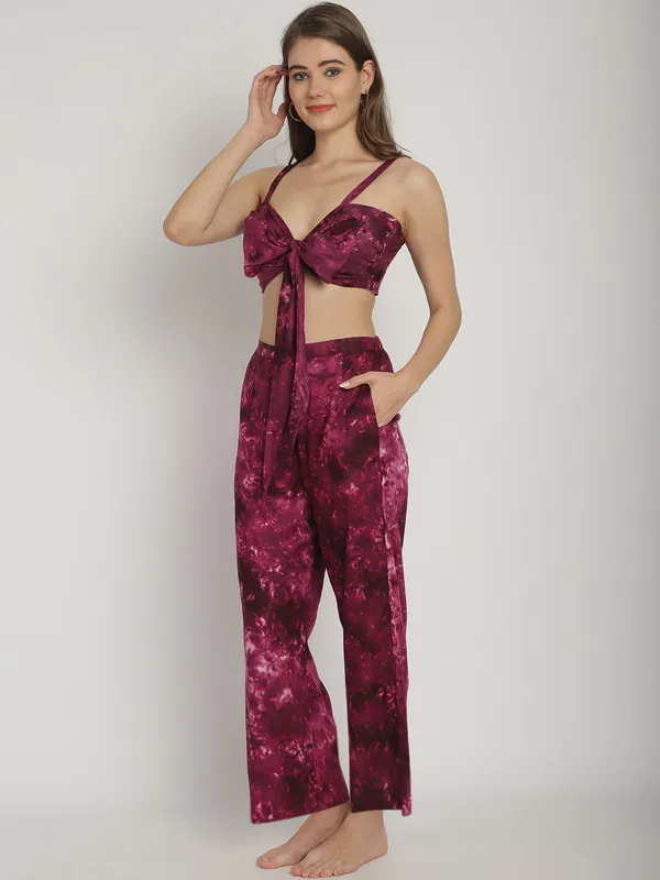 Wine_Tie_&_Dye_Printed_Top_&_Pants_Set