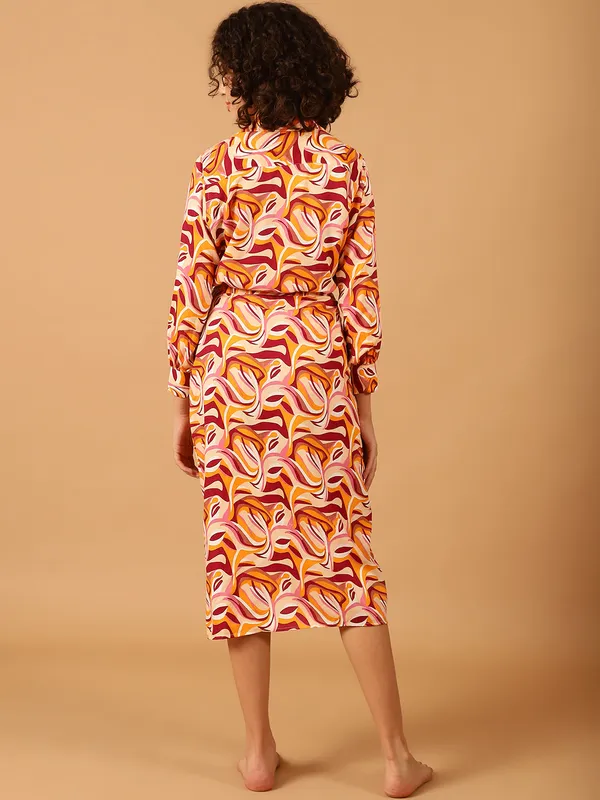 Peach_Abstract_Printed_Vacation_Wear_Set