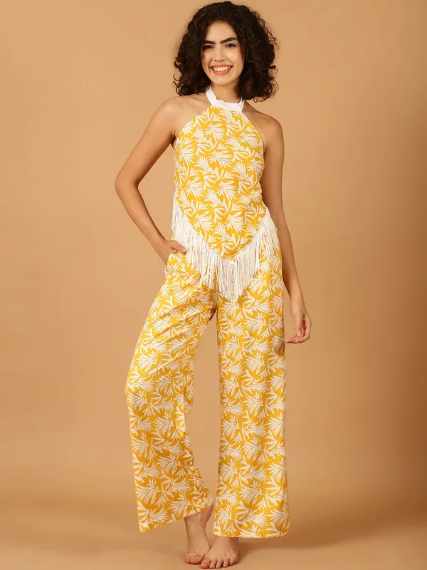 Yellow_Tropical_Printed_Co-Ord_Set_With_White_Fringes_for_Women
