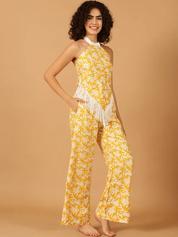 Yellow_Tropical_Printed_Co-Ord_Set_With_White_Fringes_for_Women