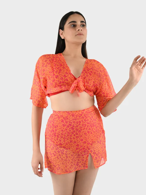 Carroty_Printed_Cover-Up_Co-Ord_Set__For_Women