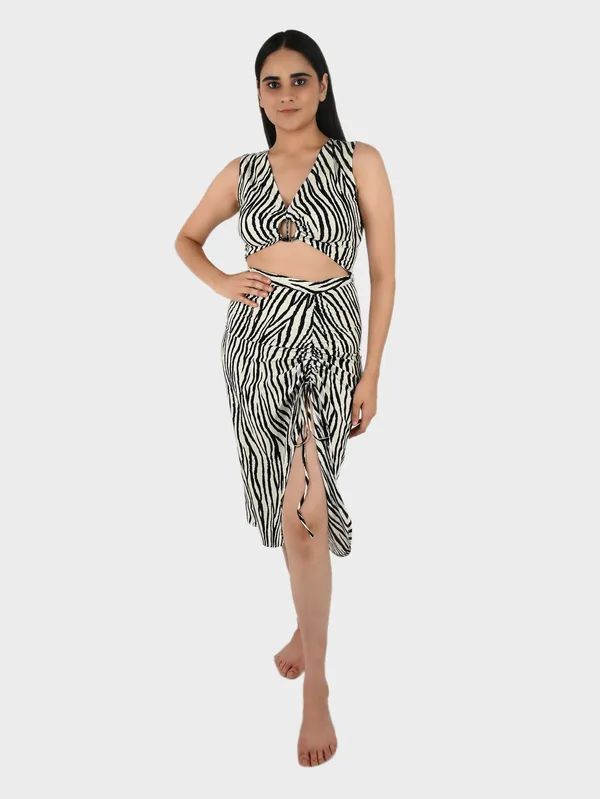 Black_Zebra_Printed_Top_&_Tie-Up_Skirt_Set_for_Women