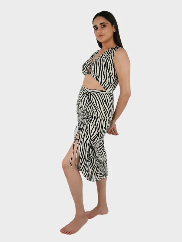 Black_Zebra_Printed_Top_&_Tie-Up_Skirt_Set_for_Women