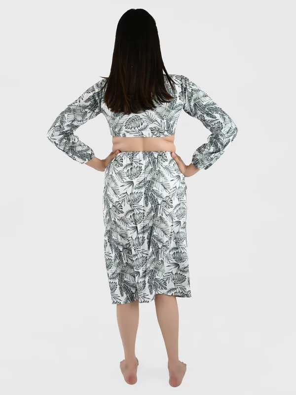 Grey_Tropical_Printed_Top_&_Skirt