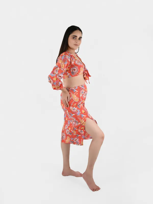 Red_Paisley_Printed_Top_&_Skirt