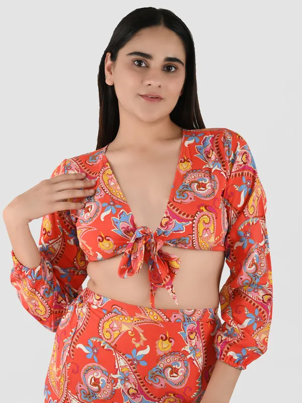 Red_Paisley_Printed_Top_&_Skirt