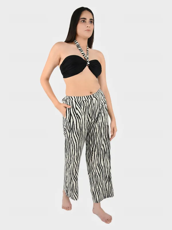 Black_&_White_Zebra_Halter_Crop_Top_&_Pants__For_Women
