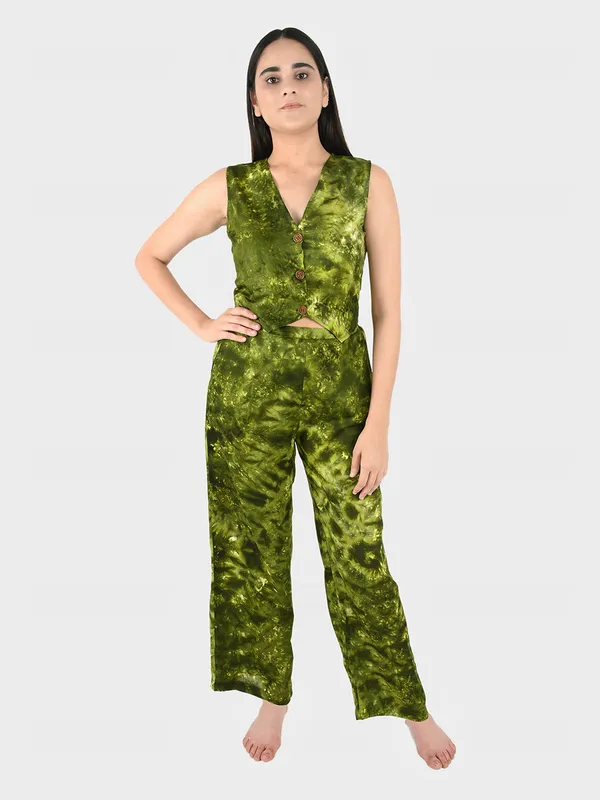 Green_Tie_&_Dye_Waist_Coat_Top_&_Pants