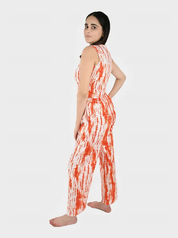 Orange_Tie_&_Dye_Waist_Coat_Top_&_Pants