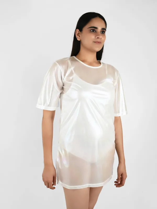 Rainbow_White_Cover-Up_Short_Dress_for_Women