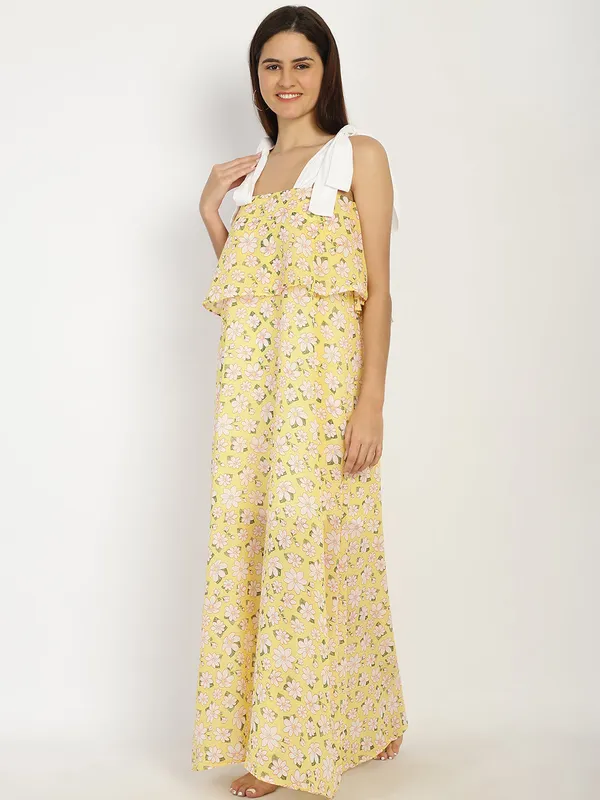Yellow_Floral_Printed_Maxi_Frill_Dress_for_Women