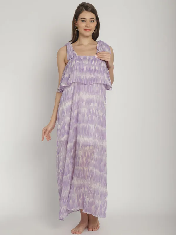 Lavender_Floral_Printed_Maxi_Frill_Dress_for_Women