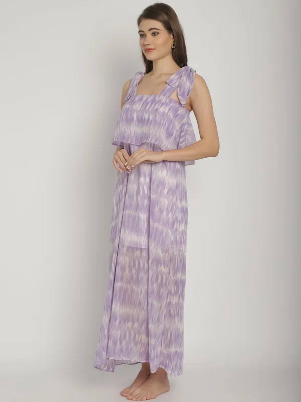 Lavender_Floral_Printed_Maxi_Frill_Dress_for_Women