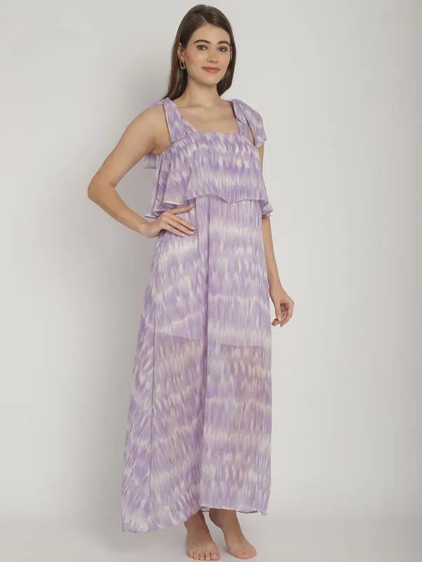 Lavender_Floral_Printed_Maxi_Frill_Dress_for_Women
