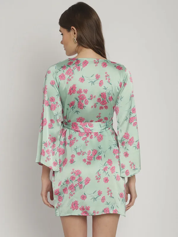 Green_Floral_Printed_Wrap_Around_Dress_for_Women