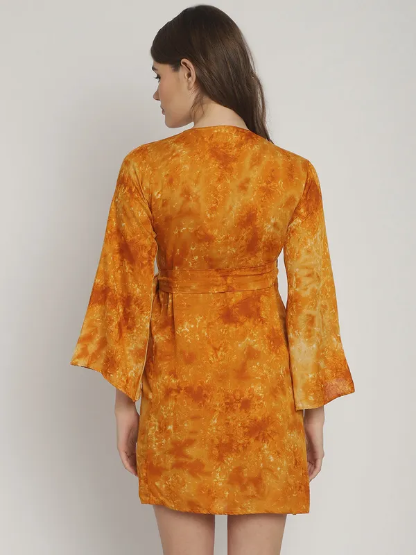 Mustard_Tie_&_Dye_Printed_Wrap_Around_Dress_for_Women