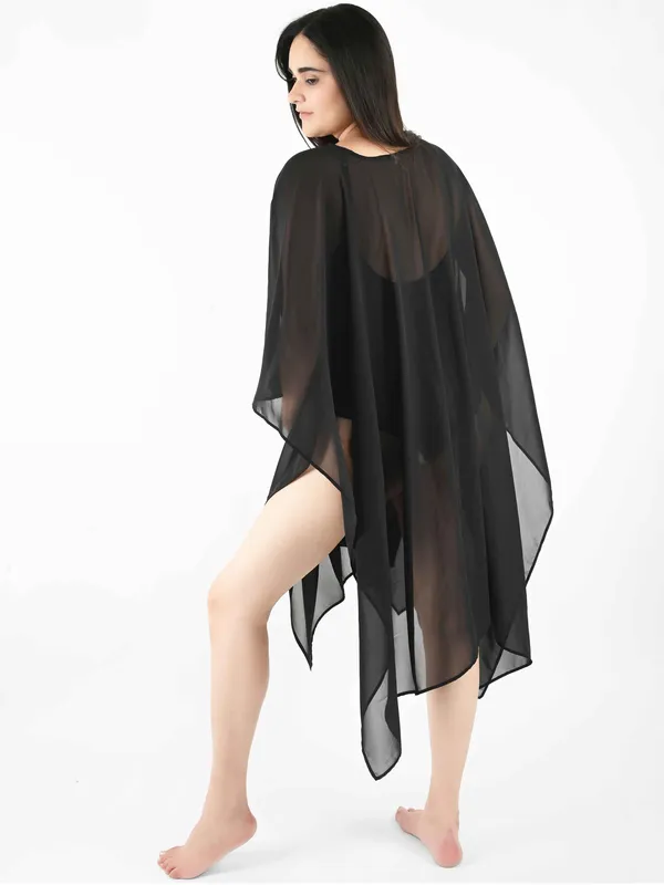 Black_Solid_Poncho_Cover-Up_Kaftan_for_Women