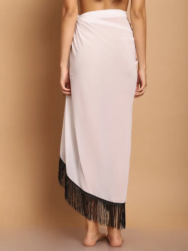 White_Sarong_for_Women_With_Black_Fringes_for_Women