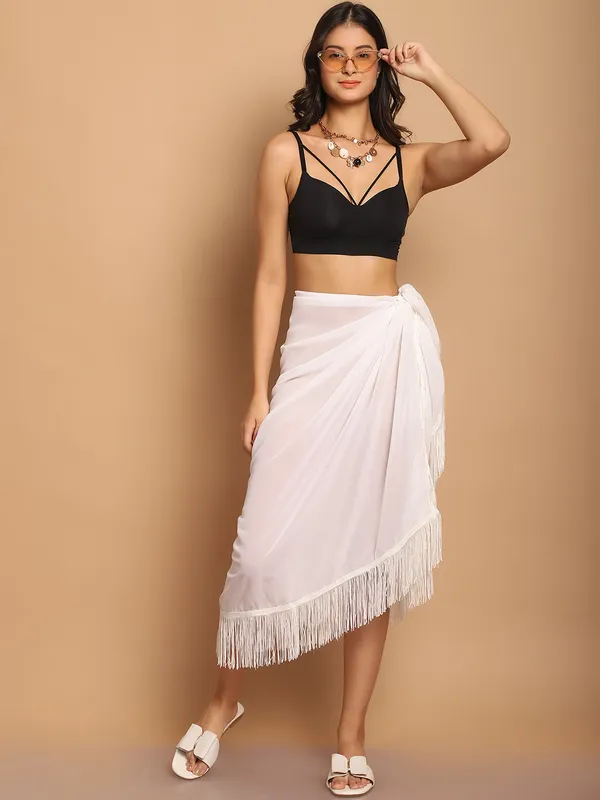 White_Sarong_for_Women_With_White_Fringes_for_Women