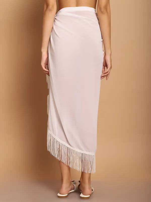 White_Sarong_for_Women_With_White_Fringes_for_Women