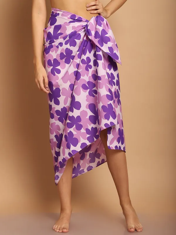 Purple_Floral_Printed_Sarong_for_Women