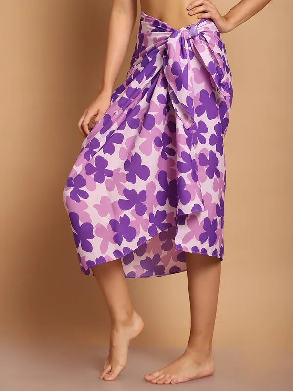 Purple_Floral_Printed_Sarong_for_Women
