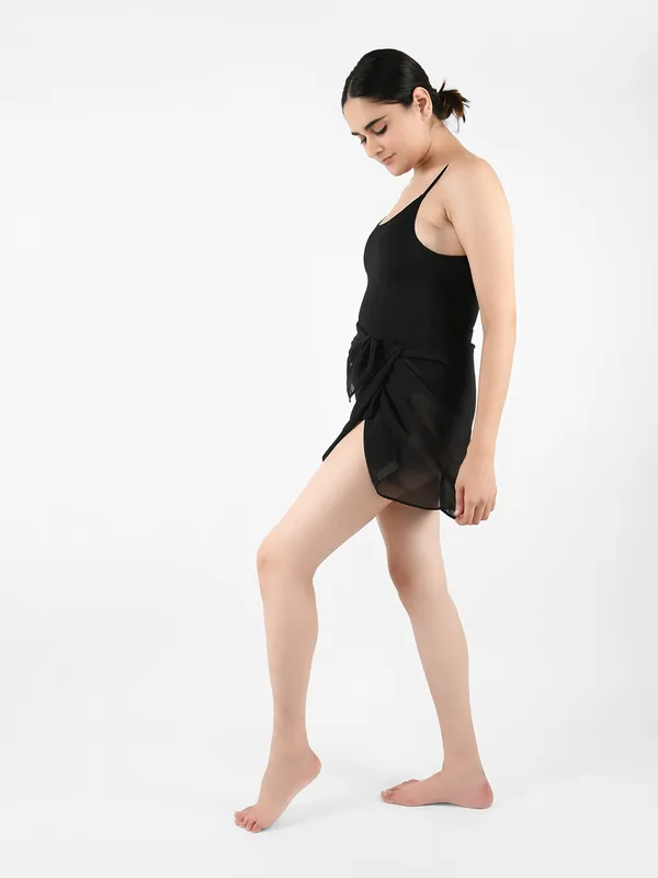 Black_Printed_Short_Sarong_for_Women