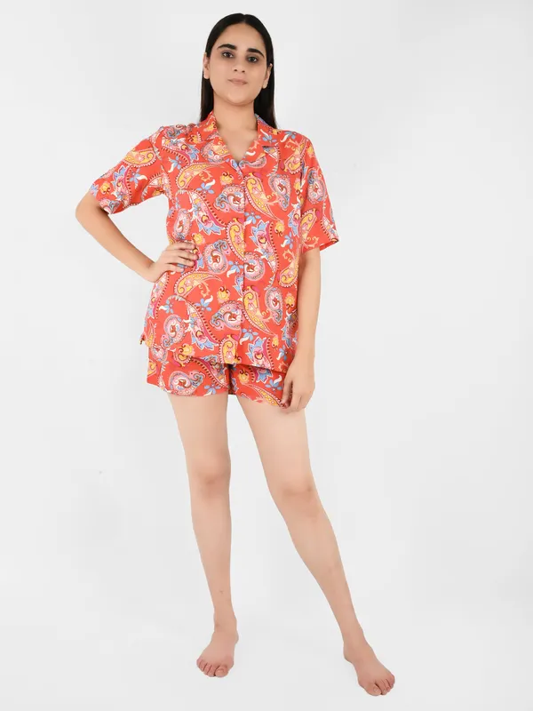Red_Paisley_Printed_Loungewear_Set_for_Women