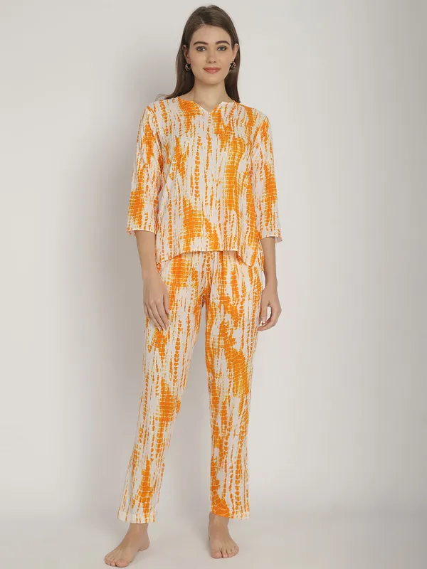 Yellow_Tie_&_Dye_Printed_Co-Ord_Set_For_Women