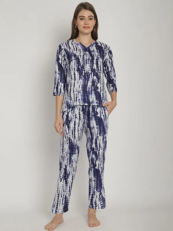 Blue_Tie_&_Dye_Printed_Co-Ord_Set_For_Women