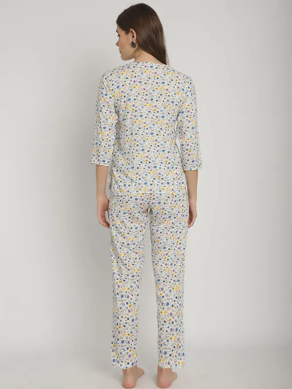 White_Floral_Printed_Co-Ord_Set_For_Women