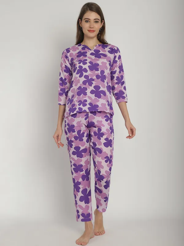 Purple_Floral_Printed_Co-Ord_Set_For_Women