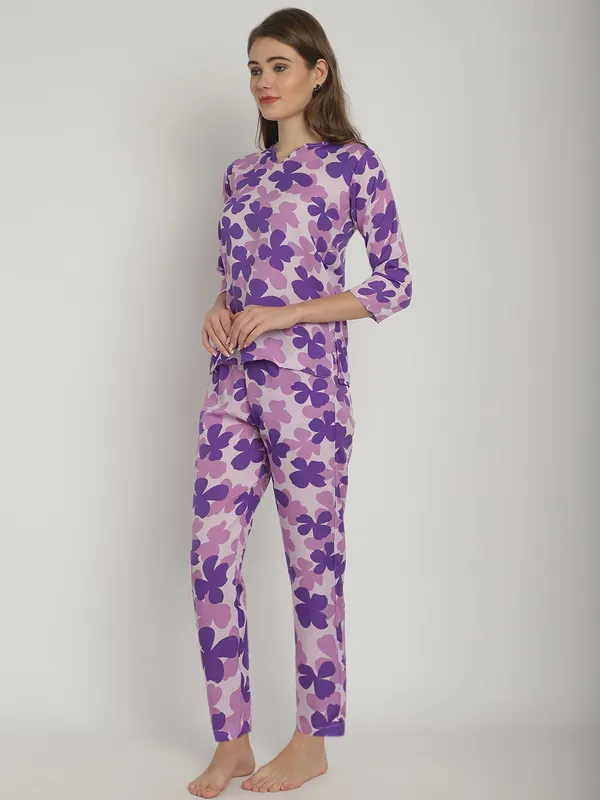 Purple_Floral_Printed_Co-Ord_Set_For_Women