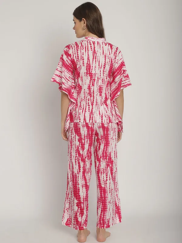 Pink_Tie_&_Dye_Printed_Kaftan_for_Women_Top_With_Pants