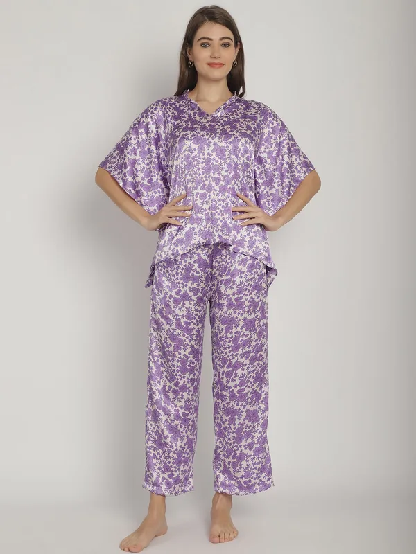 Purple_Floral_Printed_Kaftan_for_Women_Top_With_Pants
