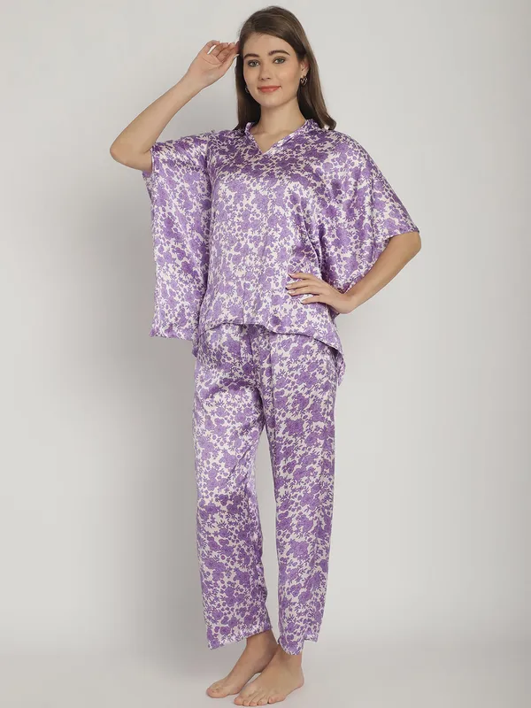 Purple_Floral_Printed_Kaftan_for_Women_Top_With_Pants