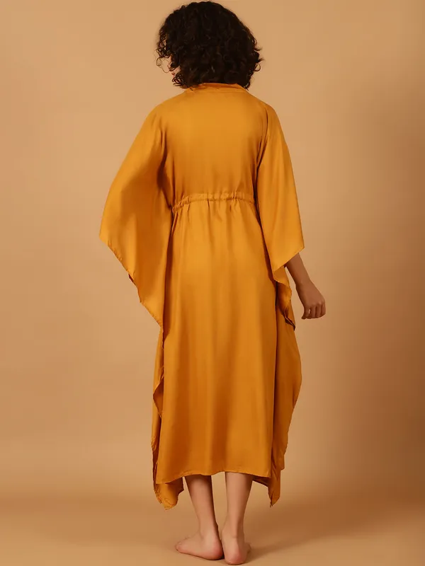 Mustard_Solid_Kaftan_for_Women