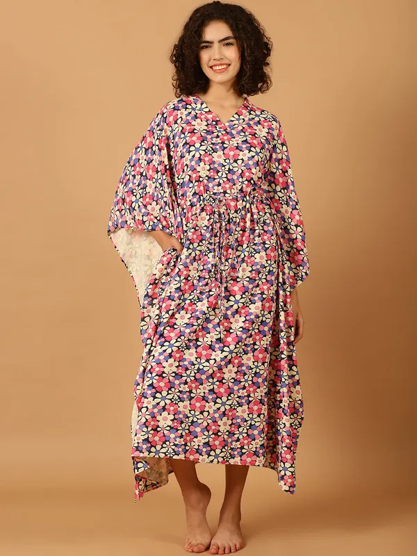 Multi_Floral_Printed_Kaftan_for_Women