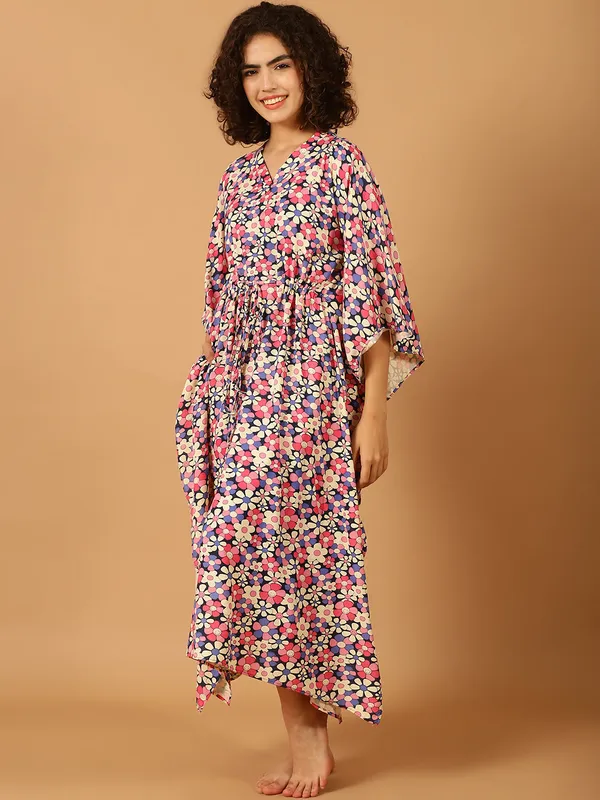 Multi_Floral_Printed_Kaftan_for_Women