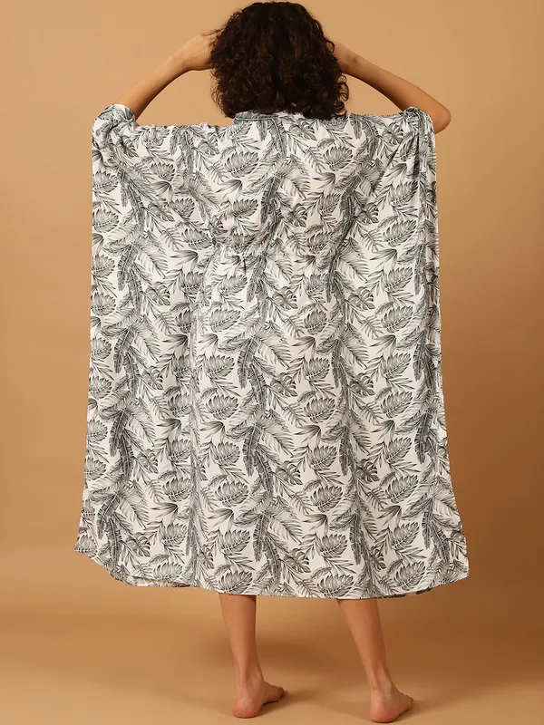 Grey_Tropical_Printed_Kaftan_for_Women