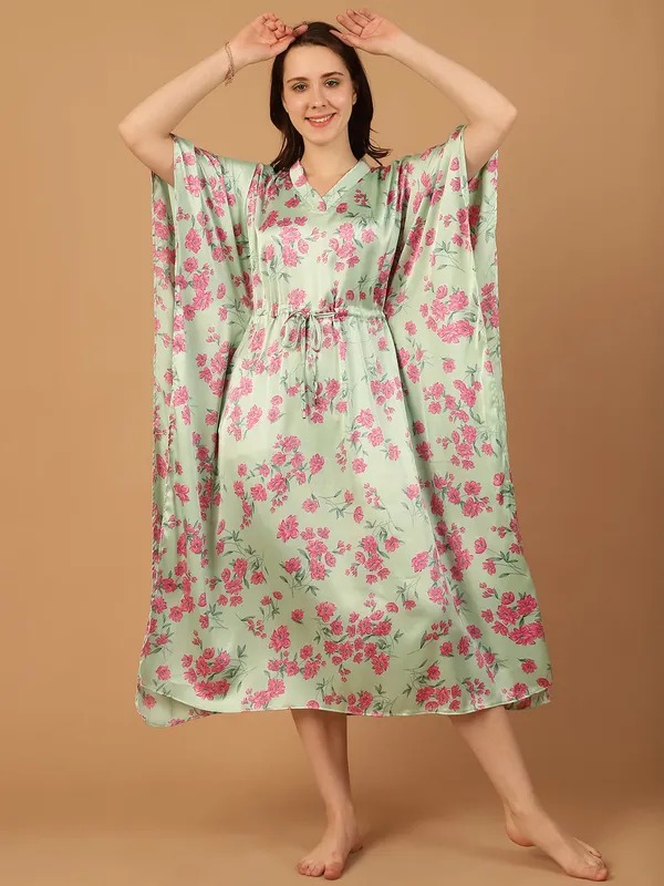 Green_Floral_Printed_Kaftan_for_Women