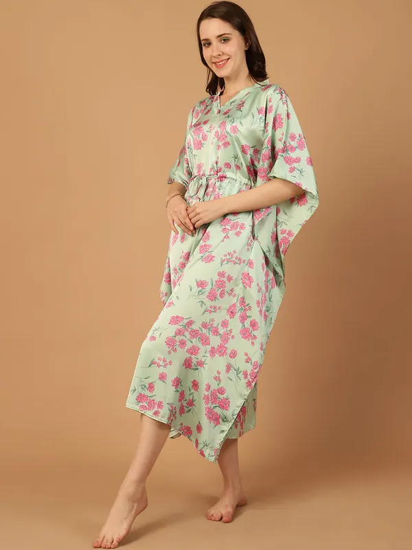 Green_Floral_Printed_Kaftan_for_Women